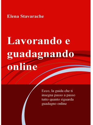 cover image of Lavorando e guadagnando online